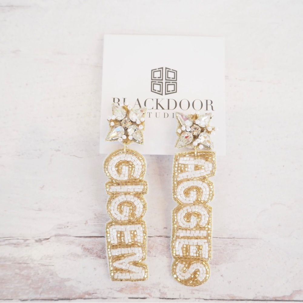 Beaded Texas Aggies Earrings